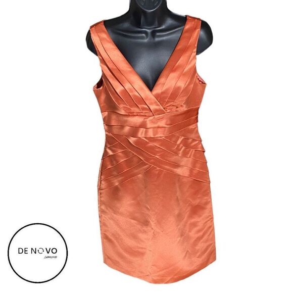 Max & Cleo Dresses & Skirts - Max and Cleo Women's Sleeveless Renee Bandage Mini Dress Size 8 Ginger